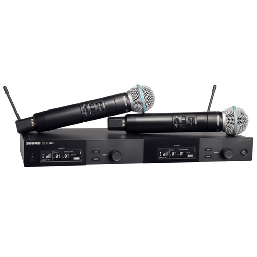 Image of Shure SLX-D Dual Wireless System with Beta 58 Handheld Transmitters
