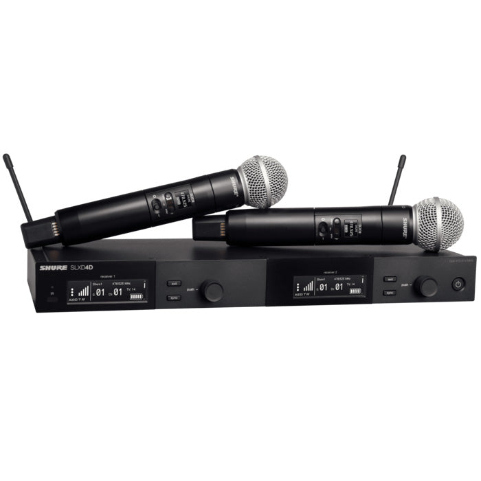 Image of Shure SLXD24D/SM58 dual wireless system with SM58 transmitters