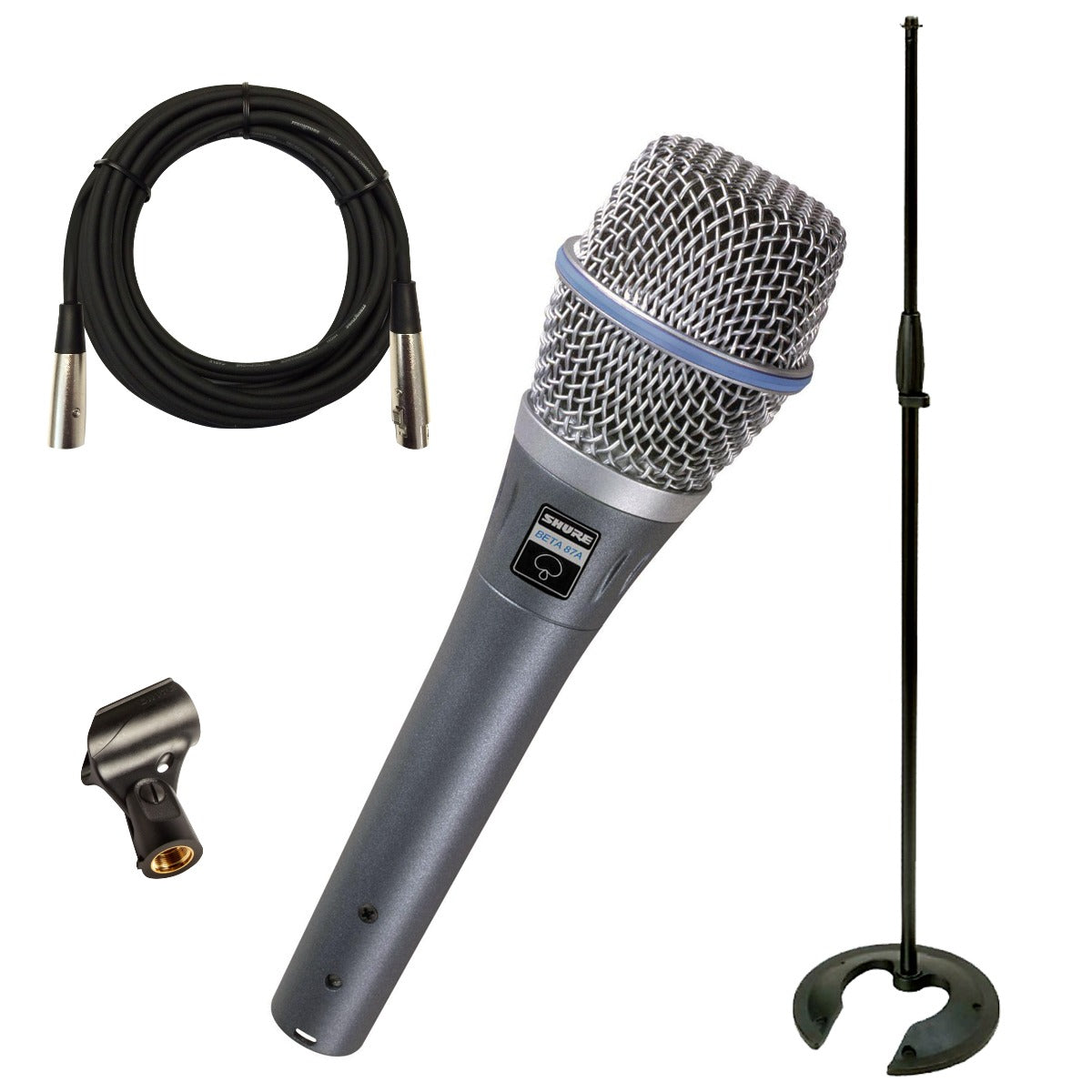 Shure Beta 87A Condenser Vocal Microphone STAGE PAK