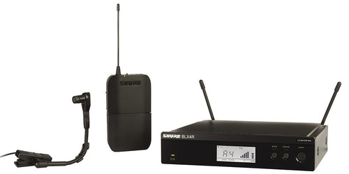 shure bxl14r/b98 rackmount wireless instrument microphone system
