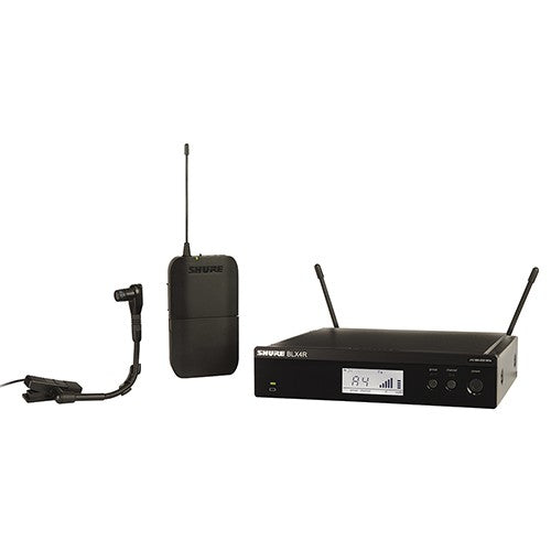 shure bxl14r/b98 rackmount wireless instrument microphone system