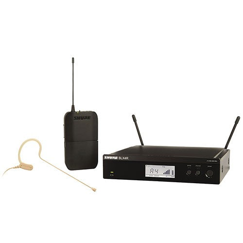 shure bxl14r/mx53to rackmount headworn wireless system