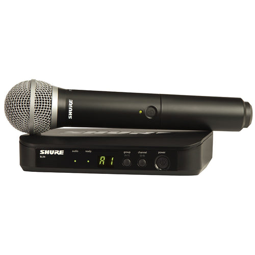 Shure BLX24/PG58-H10 Handheld Wireless Vocal System - H10 Band, View 1
