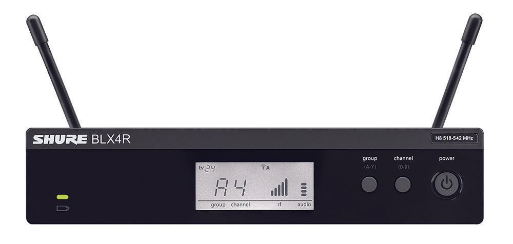 shure bxl14r/w85 rackmount lavalier wireless system