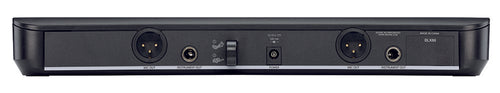 Rear view of Shure BLX88 dual wireless receiver