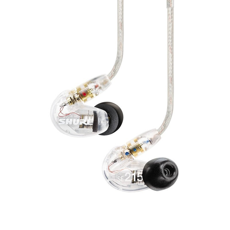 shure se215 sound isolating earphones - clear