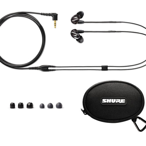 shure se215 sound isolating earphones - translucent black