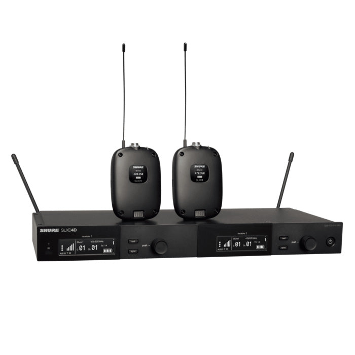 Shure SLX-D Dual Wireless System with SLXD1 Bodypack Transmitters