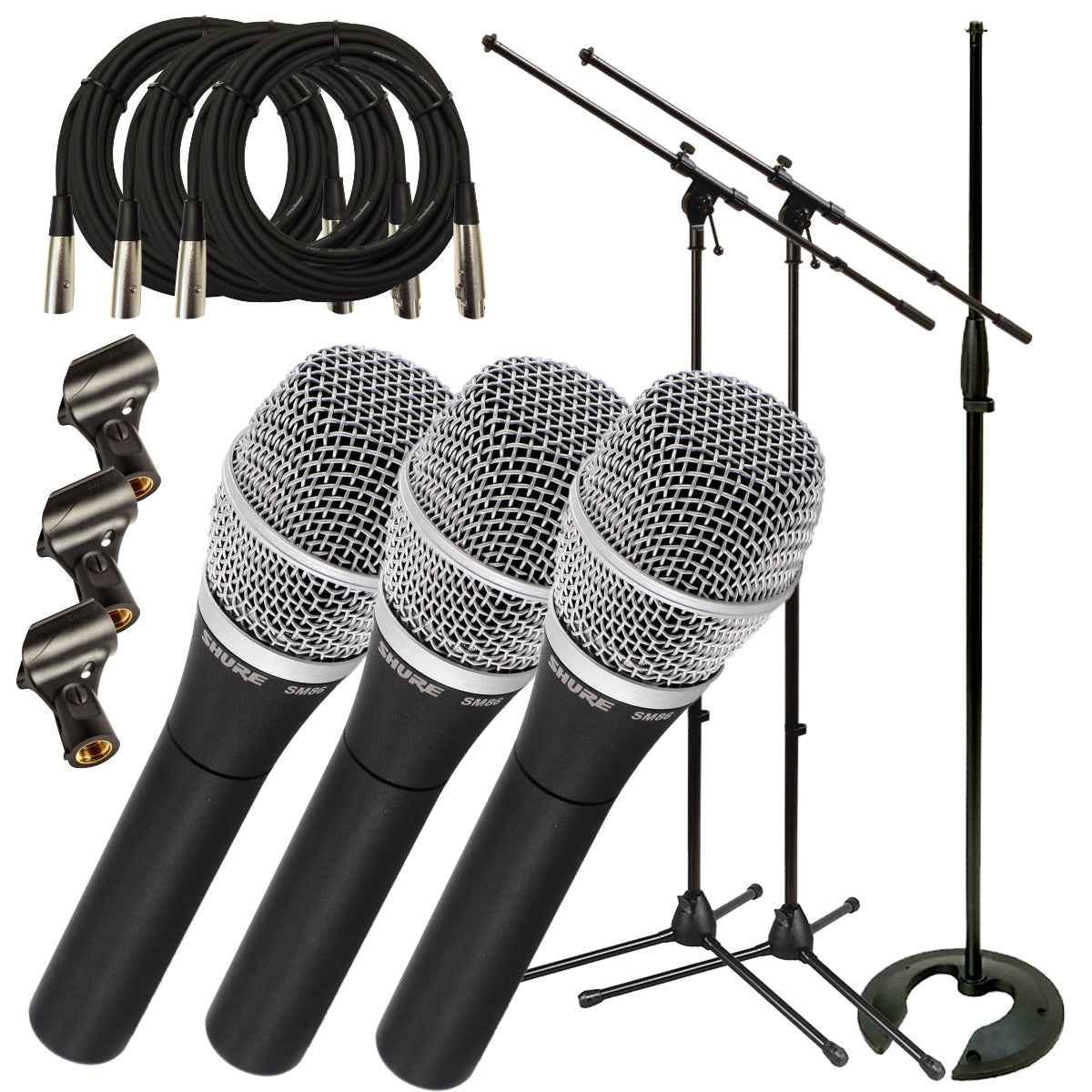 Shure SM86 Condenser Vocal Microphone TRIPLE STAGE PAK