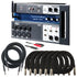 Collage of the components in the Soundcraft Ui12 Remote-Controlled Digital Mixer CABLE KIT bundle
