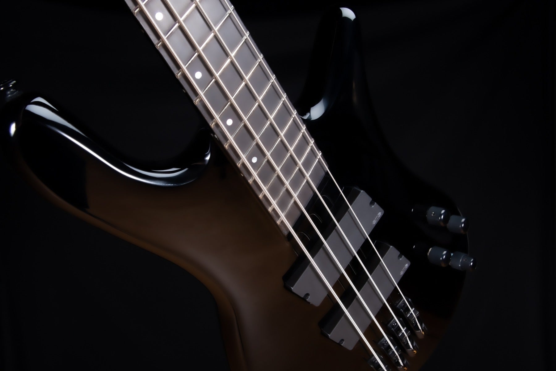 Spector NS Dimension HP 4 Bass Guitar - Black Gloss view 5