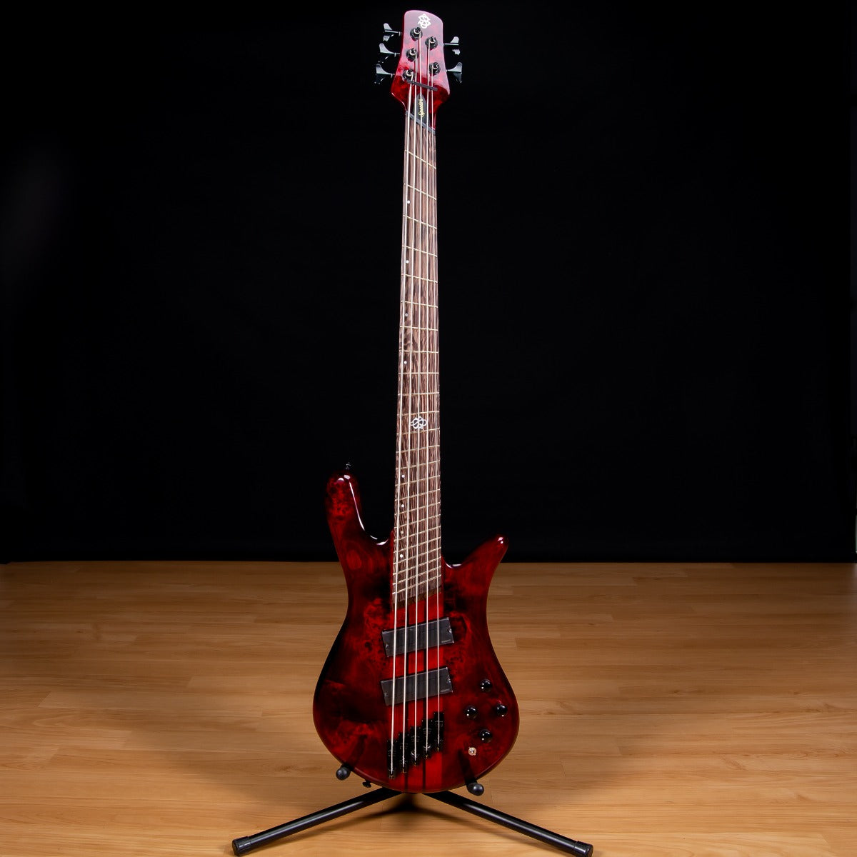 Spector NS Dimension 5 Bass Guitar - Inferno Red Gloss view 2
