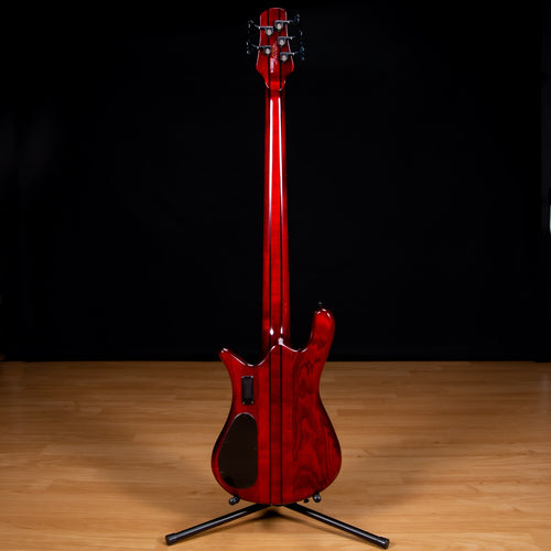 Spector NS Dimension 5 Bass Guitar - Inferno Red Gloss view 10