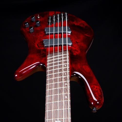 Spector NS Dimension 5 Bass Guitar - Inferno Red Gloss view 7