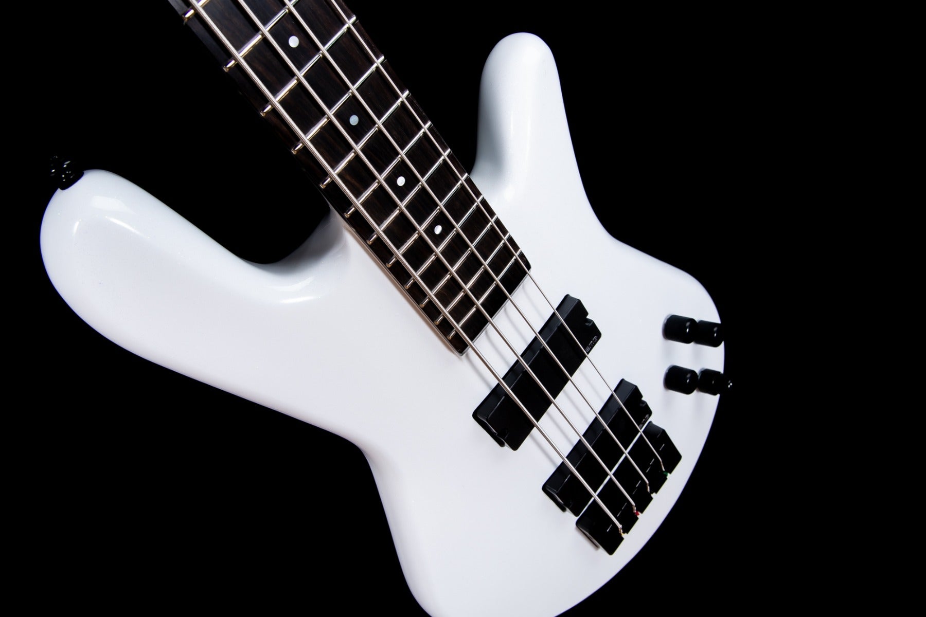 Spector NS Ethos HP 4 Bass Guitar - White Sparkle Gloss view 5