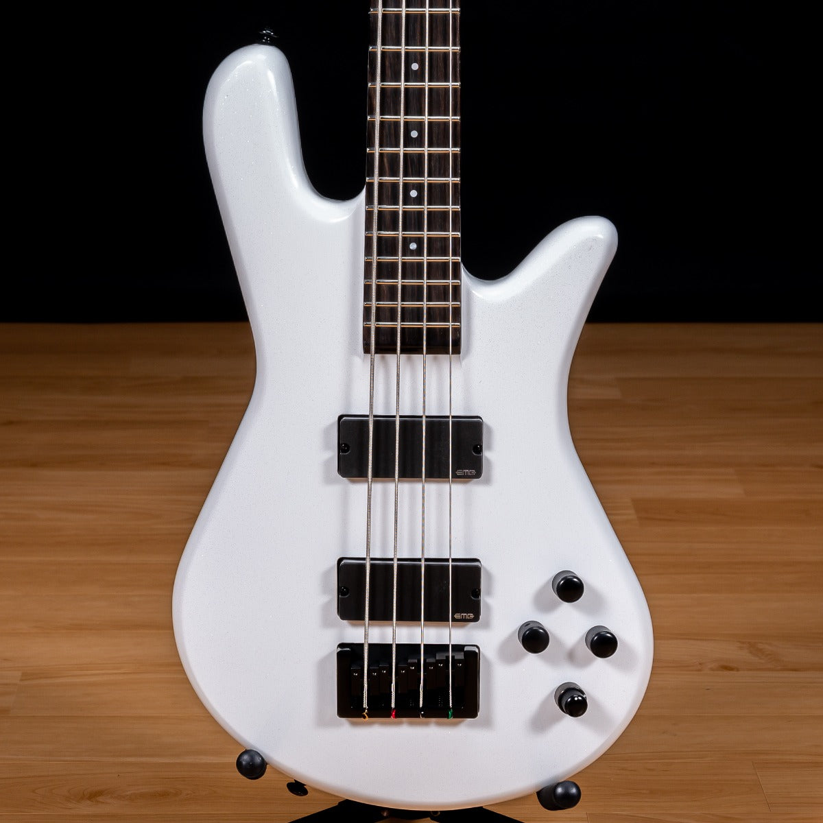 Spector NS Ethos HP 4 Bass Guitar - White Sparkle Gloss view 1