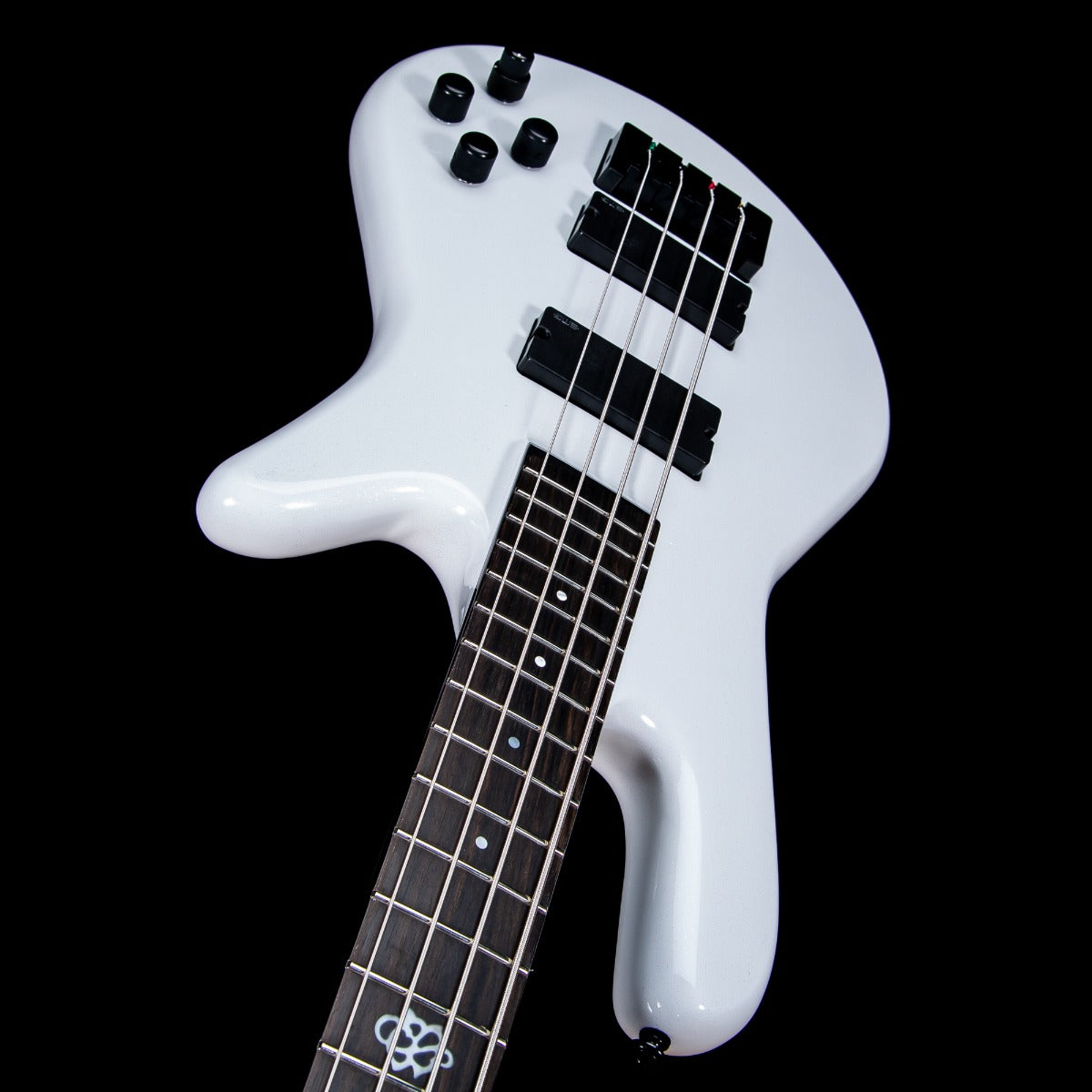 Spector NS Ethos HP 4 Bass Guitar - White Sparkle Gloss view 6