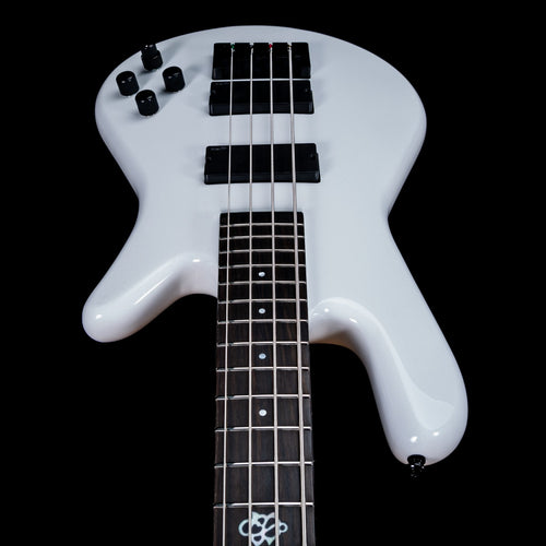 Spector NS Ethos HP 4 Bass Guitar - White Sparkle Gloss view 7