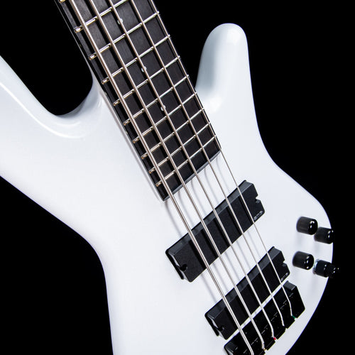 Spector NS Ethos HP 5 Bass Guitar - White Sparkle Gloss view 5