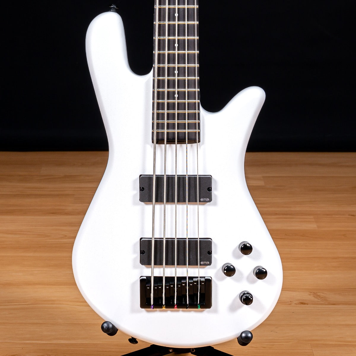 Spector NS Ethos HP 5 Bass Guitar - White Sparkle Gloss view 1