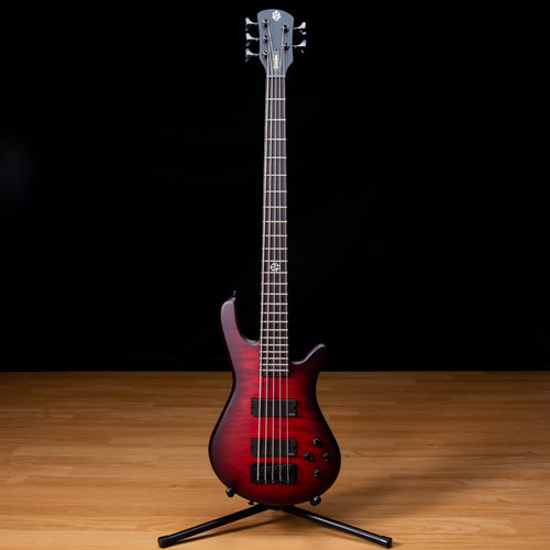 Spector NS Pulse II 5 Bass Guitar - Black Cherry Matte view 2