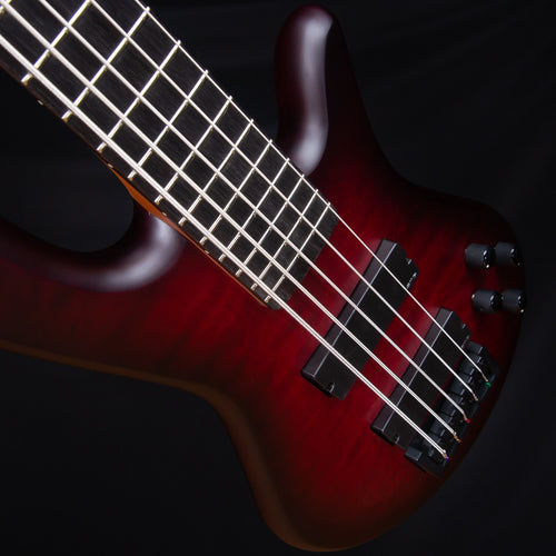 Spector NS Pulse II 5 Bass Guitar - Black Cherry Matte view 7