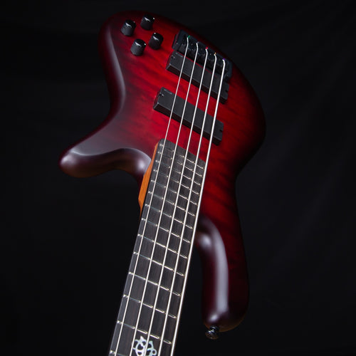 Spector NS Pulse II 5 Bass Guitar - Black Cherry Matte view 8
