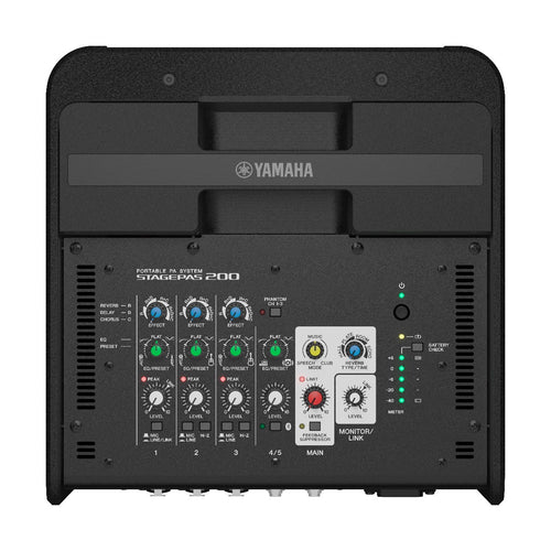 Yamaha STAGEPAS200 8" Powered PA with 5 Channel Mixer, View 7