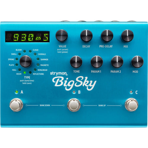 Strymon BigSky Multidimensional Reverberator Reverb Pedal View 3