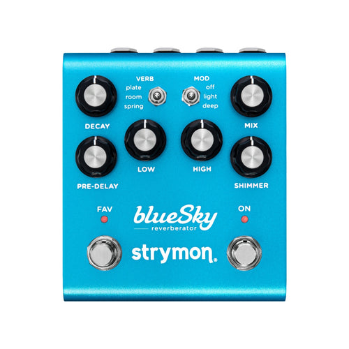Strymon BlueSky Reverberator V2 Reverb Pedal, View 1