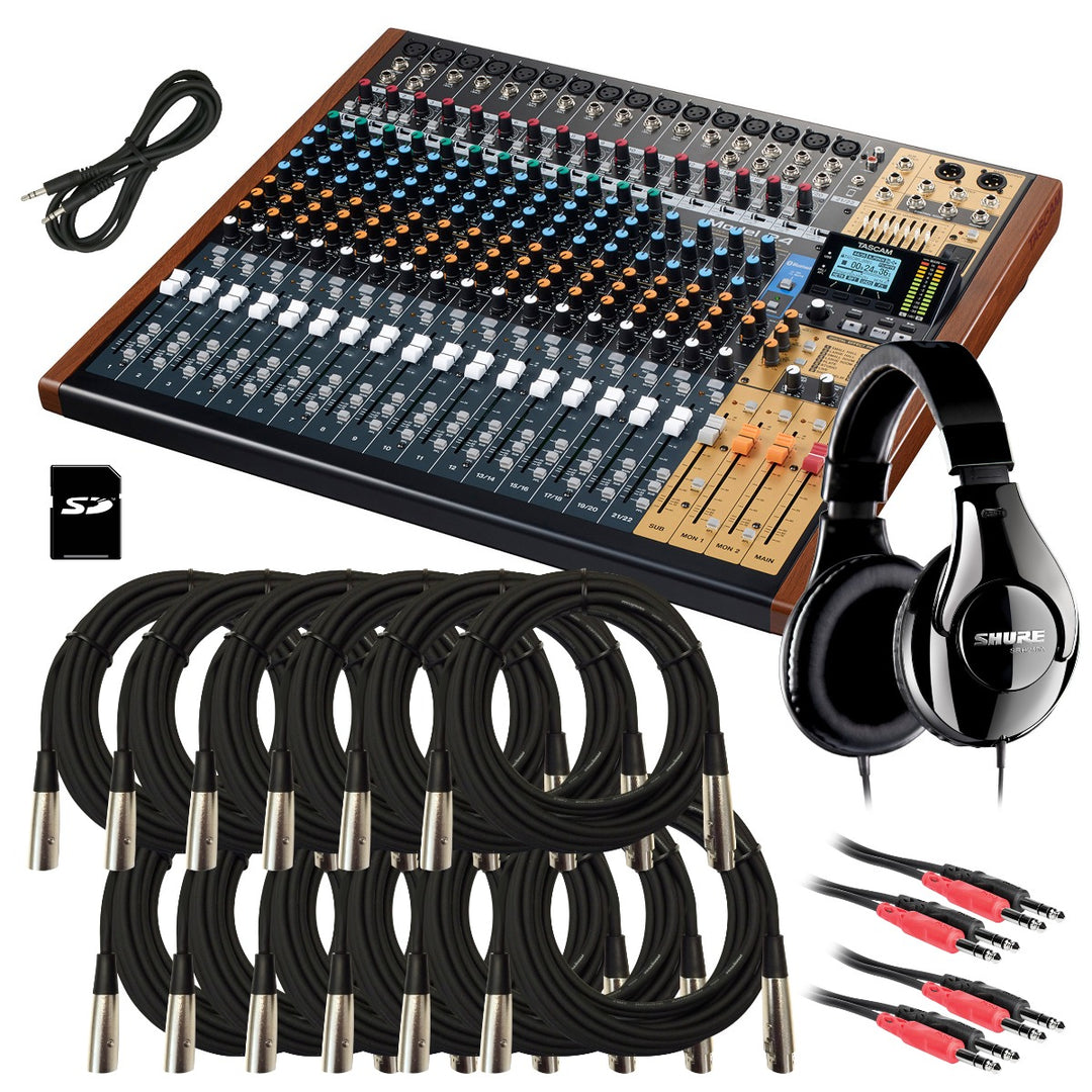 Tascam Model 24 MultiTrack Live Recording Console STUDIO KIT Kraft Music