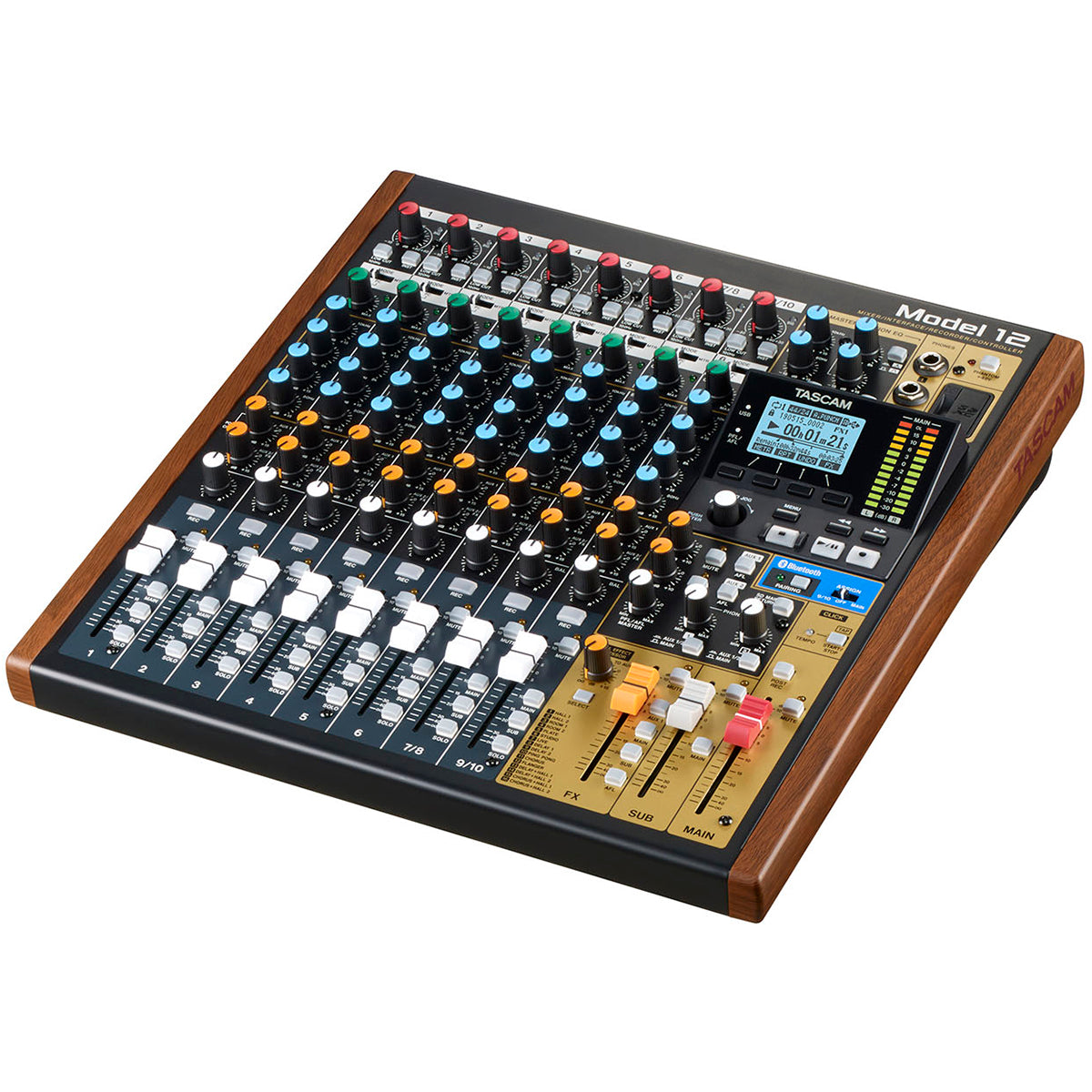 Tascam Model 12 Multi-Track Live Recording Console STUDIO KIT
