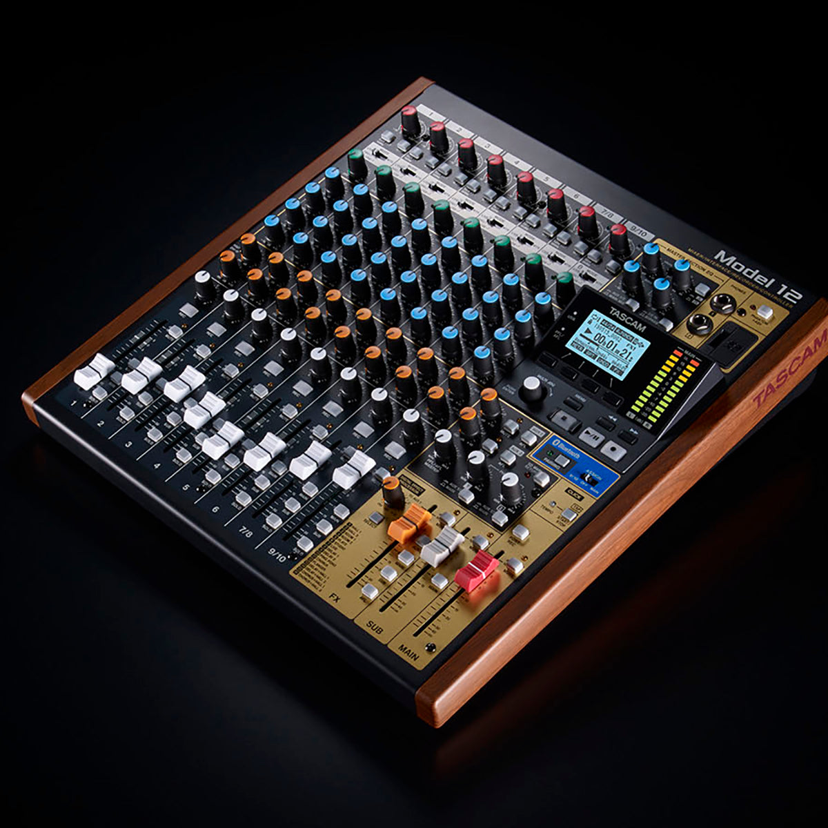 Tascam Model 12 Multi-Track Live Recording Console STUDIO KIT