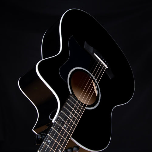 Taylor 214ce-BLK DLX Acoustic-Electric Guitar - Black view 8