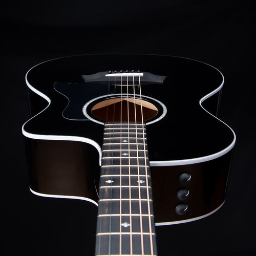 Taylor 214ce-BLK DLX Acoustic-Electric Guitar - Black view 9