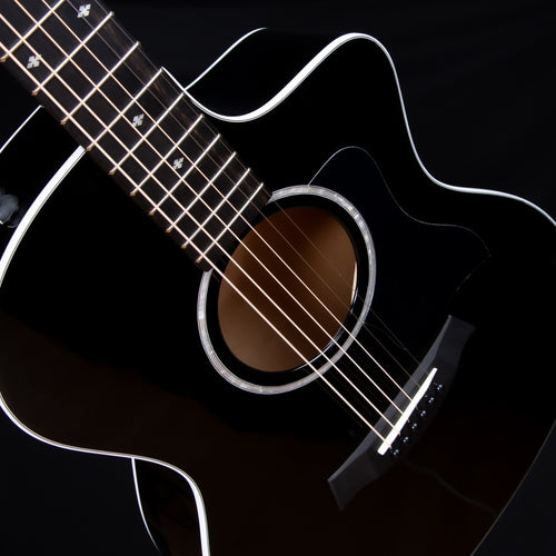 Taylor 214ce-BLK DLX Acoustic-Electric Guitar - Black view 7