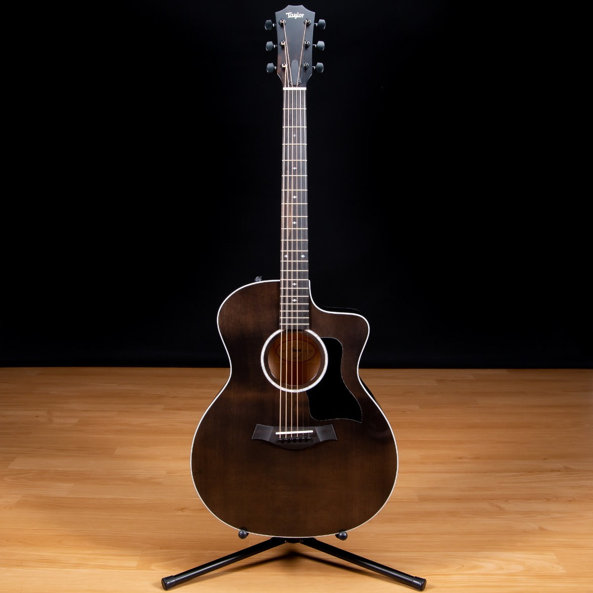 Taylor 214ce DLX LTD Acoustic-Electric Guitar - Trans Grey view 2