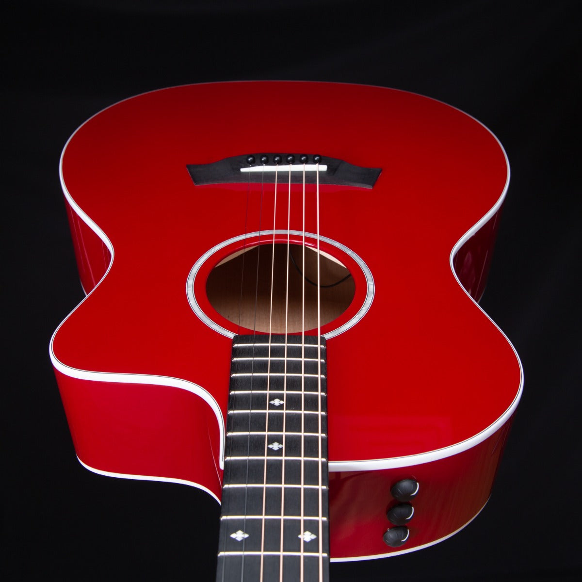 Taylor 214ce-RED DLX Acoustic-Electric Guitar - Maroon SN