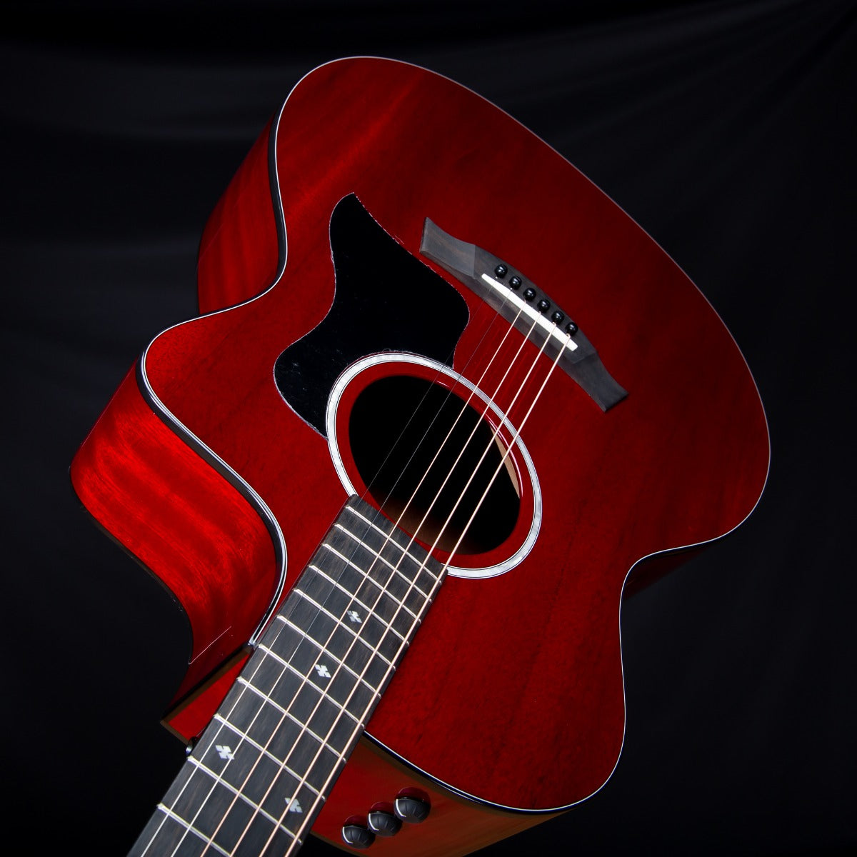 Taylor 224ce DLX LTD Acoustic-Electric Guitar - Trans Red view 8