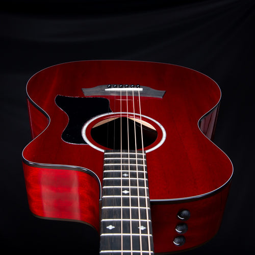 Taylor 224ce DLX LTD Acoustic-Electric Guitar - Trans Red view 9