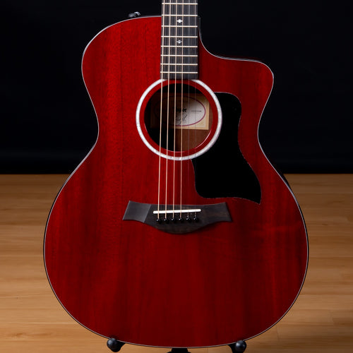 Taylor 224ce DLX LTD Acoustic-Electric Guitar - Trans Red view 1