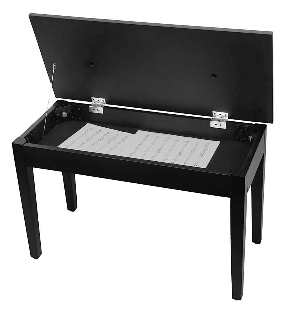 On-Stage KB8904B Black Flip-Top Wood Piano Bench