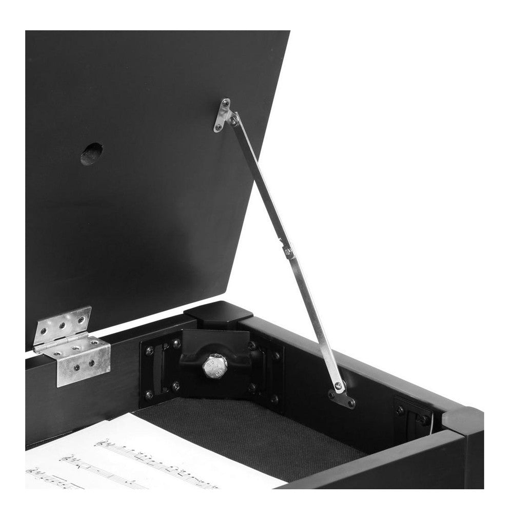 On-Stage KB8904B Furniture-Style Flip-Top Duet Piano Bench - Black