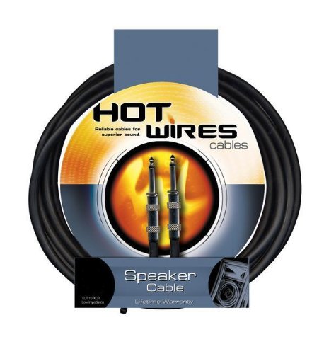 Hot Wires Speaker Cable, Standard (QTR-QTR) 25'