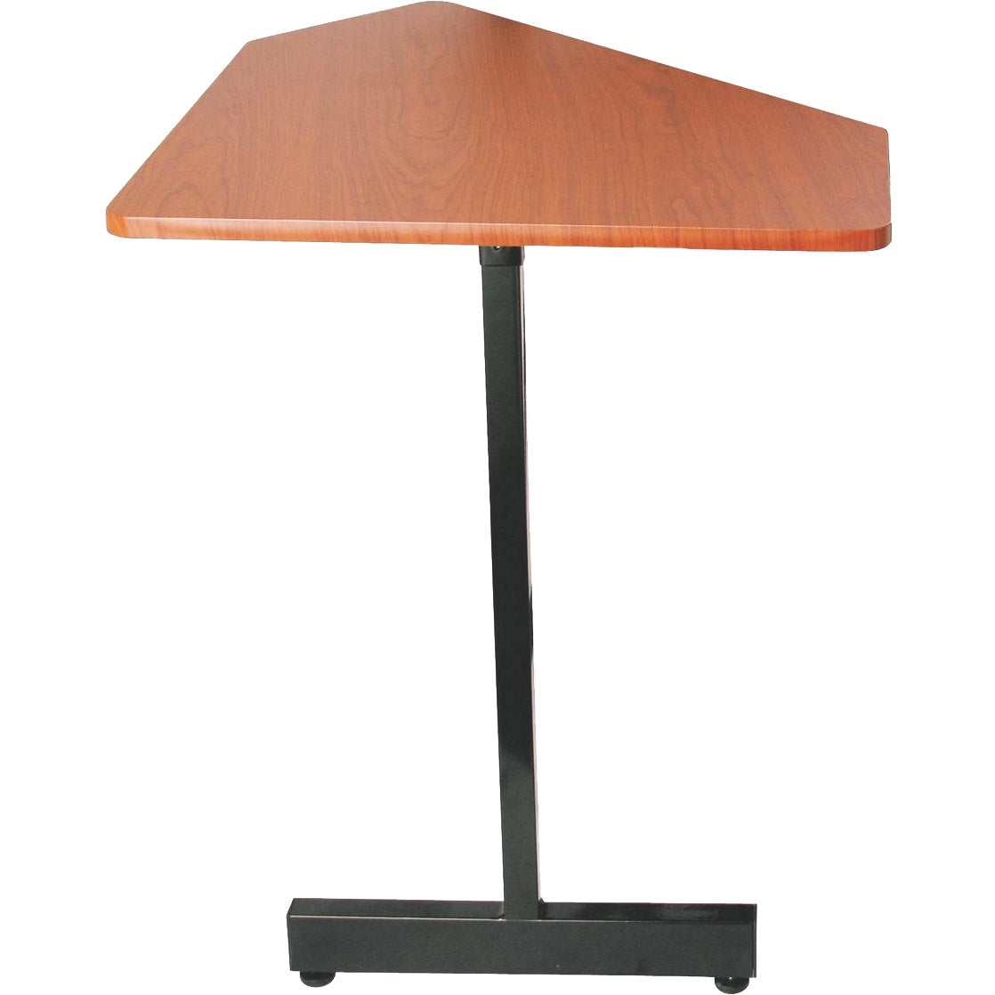 Perspective view of On-Stage WSC7500RB Workstation Corner Accessory - Rosewood/Black showing top and left side