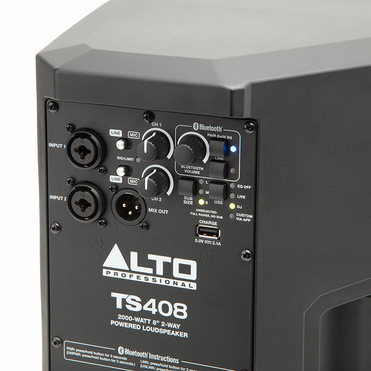 Alto TS408 8" 2-Way Powered Speaker, View 5