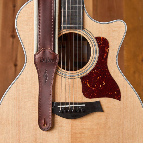 Taylor Renaissance 2.5" Cordovan Leather Guitar Strap