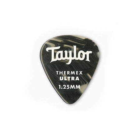 Taylor Premium 351 Thermex Ultra Picks 1.25mm - Black Onyx 6pk 