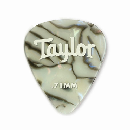 Taylor Celluloid 351 Picks, Abalone 0.71mm - 12pk 