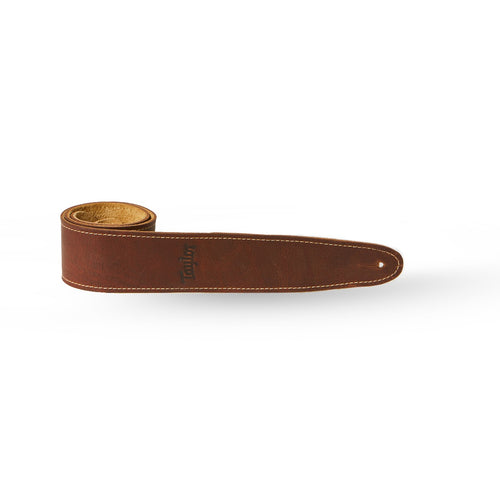 Taylor 2.5" Leather Strap with Suede Back -  Medium Brown 